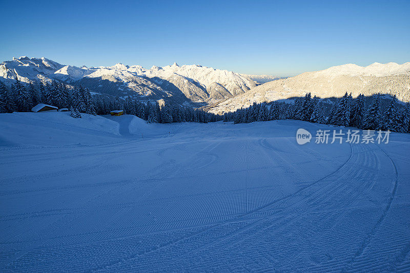 Silvretta Montafon的滑雪坡道